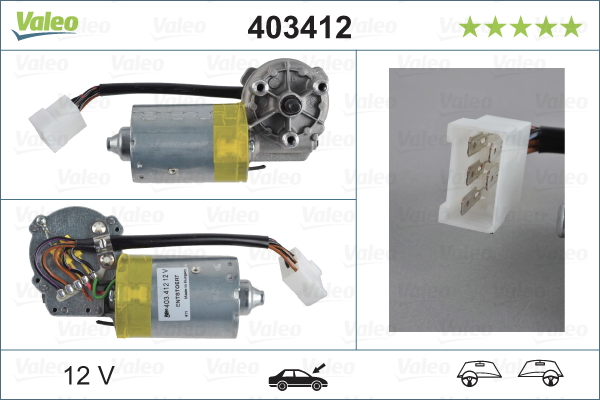 Motor stergator 403412 VALEO